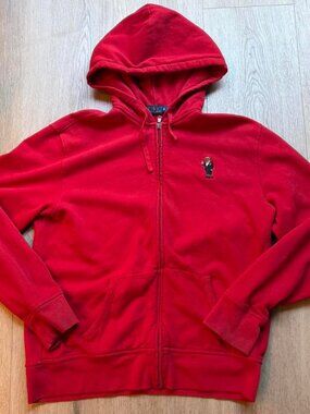 Polo bear tuxedo Ralph Lauren zip up hoodie